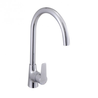 Johnson Suisse Turin Single Lever Deck-Mounted Sink Mixer With Swivel Spout  Wbfa301441Cp